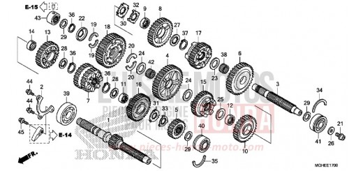TRANSMISSION (VFR1200X/XA/XL) VFR1200XE de 2014